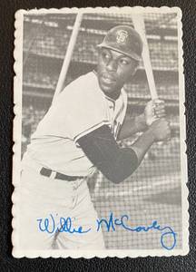 lot 9C image: Willie McCovey 1969 Topps Deckle Edge #31 Vintage Baseball Card