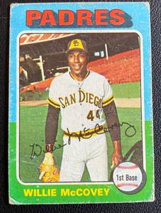 lot 7D image: Willie McCovery 1975 Topps Mini #450 Vintage Baseball Card