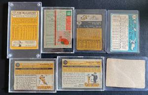lot 13F image: 6 Card 1959-1973 Vintage Baseball Card Lot