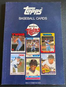 lot 54C image: Minnesots Twins Topps Baseball Card Book 1988 by Bill Shannon