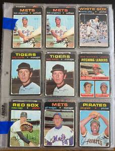 lot 10G image: 1971 Topps 85 Card Vintage Baseball Lot