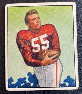 lot 16A image: 1950 Bowman Paul Salata #70 Vintage Football Card