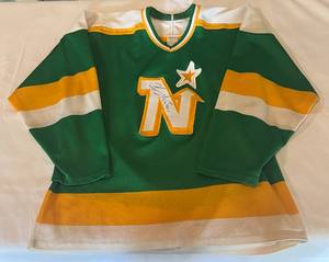 lot 11 image: Jon Casey Signed CCM Minnesota North Stars Hockey Jersey