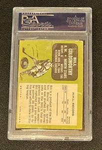 lot 52B image: Bill Goldsworthy Signed Hockey Card PSADNA Authenticated 1970 Topps #46 Vintage Minnesota North Stars