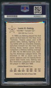 lot 11G image: Lou Gherig 1961 Golden Press #16 PSA 6 EX-MT Vintage Baseball Card