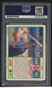 lot 19 image: Chuck Knoblauch Auto RC RCADNA Certified Signature 1990 Score #672 Minnesota Twins Baseball Card