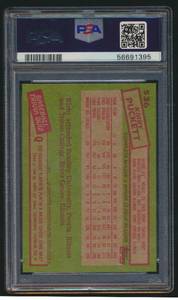 lot 21 image: Kirby Puckett RC PSA 8 NM-MT 1985 Topps #536 Rookie Vintage Minnesota Twins Baseball Card