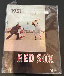 lot 31 image: Vintage 1951 Boston Red Sox Baseball Yearbook