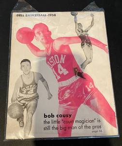lot 36 image: Vintage 1958 Dell Sports Basketball Magazine