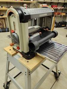 lot 11 image: Ridgid High Performance 13 Thickness Wood Planer on a Rolling Platform