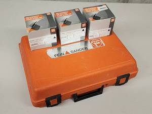 lot 23 image: Fein Electric Multi-Master Oscillating Muti-Use Tool with Accessories Model M5X 636-1
