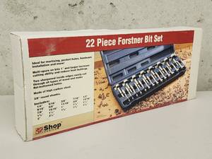 lot 36 image: 22 pc Rockler Forstner Bit Set