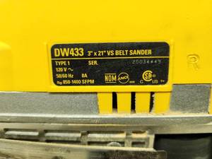 lot 47 image: DeWalt Electric Belt Sander