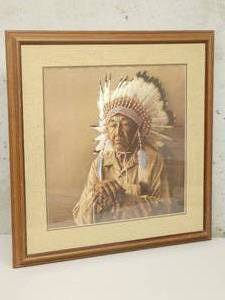 lot 56 image: American Native Print Signed by the Artist James Bama