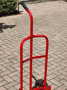 lot 85 image: Red 2-Wheel Hand Cart