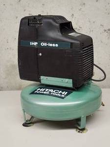lot 14 image: Hitachi Portable 1 Hp Air Compressor