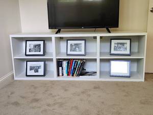 lot 63 image: White Media Cabinet