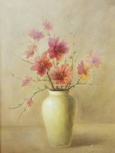 lot 70 image: Nicely Framed Floral Painting