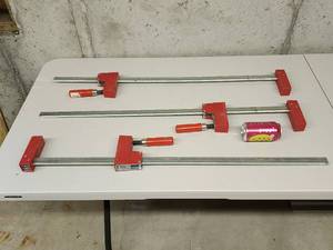 lot 90 image: (3) Assorted Bessey Woodworking Clamps