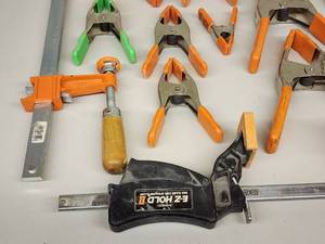 lot 126 image: Assorted Woodworking Clamps