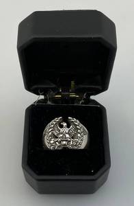 lot 14 image: EST.$325.00 - $425.00 STERLING Ceturion By Mike Carroll Mens Ring size 11.5  (24.54 Grams) (NIB)