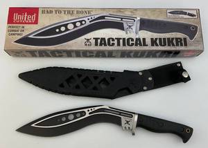 lot 23 image: United Cutlery BAD TO THE BONE M48 Tactical Kukri (NIB)
