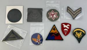 lot 63 image: Misc. Vintage Military  Patches