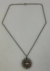 lot 89 image: 1970s Disco Medallion Necklace Capricorn