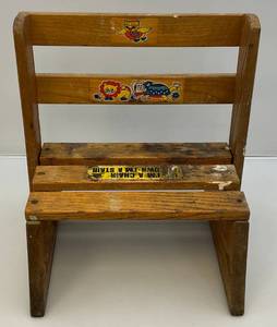 lot 115 image: Vintage Wooden Childs Up Im A Chair Down Im A Stair
