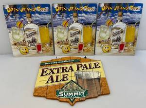lot 126 image: Vintage Summit Axtra Pale Ale Sign 18 34 x 19 & More 13 12 x 17