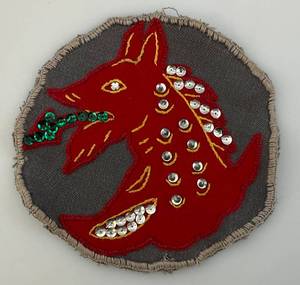 lot 73 image: Hand Sewn Wartime Squadron Patch
