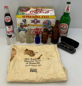 lot 138 image: Misc. Vintage Bottles & More Including 110 12K Gold Filled Glasses