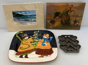 lot 157 image: Vintage Cast Iron 9 Hearts Mold For Chocolate & Cookie Baking & More