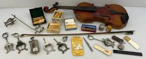 lot 160 image: Vintage Violin & Misc. Instrument Parts