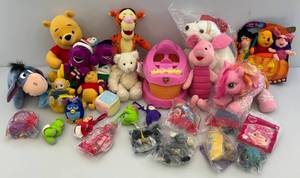 lot 173 image: Misc. Vintage Plush Toys Including POOH & More