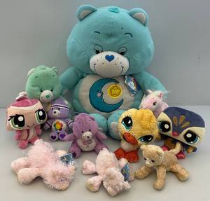 lot 198 image: Vintage Care Bears Plush Toys & More Including Care Bears Cuddle Pillow