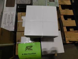 lot 82 image: Bedrosians Rothko Square 9 in. x 9 in. Matte White Ceramic Tile (53 sq. ft.)