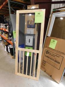 lot 88 image: 32 in. x 80 in. Wood Screen Door