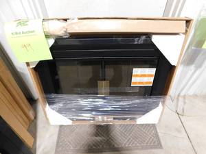lot 99 image: Pleasant Hearth Clairmont Small Glass Fireplace Doors