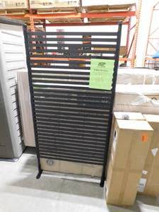 lot 105 image: Brown Outdoor Privacy Fence Screen 3 ft. W x 6 ft. H Tall Divider for Outdoor Garden Backyard Patio Decorative x 4