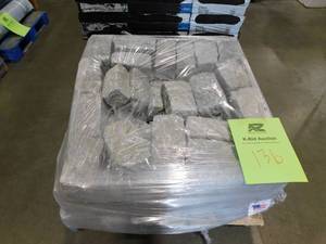 lot 136 image: Nantucket Pavers Cobblestone 9 in. x 5 in. x 5 in. Gray Granite Edging (75-Pieces56 Linear ft.Pallet)