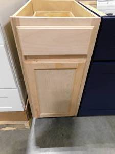 lot 140 image: 16 Unfinished Kitchen Base Cabinet
