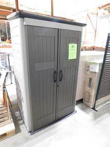 lot 101 image: Rubbermaid Big Max 2 ft. 6 in. x 4 ft. 3 in. Large Vertical Resin Storage Shed