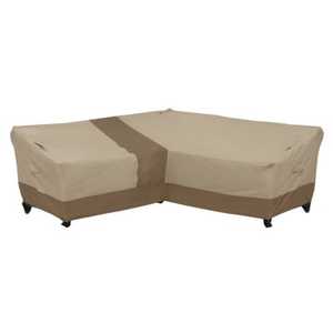 Hampton Bay V-Shape Beige Patio Furniture Cover