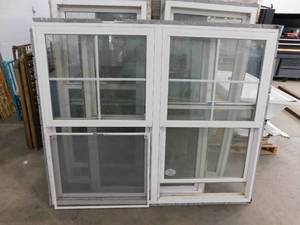 Anderson White Vinyl Double Single Hung Window 72 in. x 60 in.