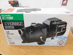 New - Everbilt 12 HP Shallow Well Jet Pump