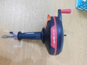 Husky 14 in. x 25 ft. Power Drum Auger