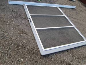 lot 42 image: Sliding screen door on heavy duty t...