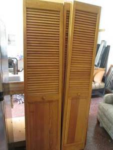 lot 14 image: 4 Bi Fold doors, track IS included...