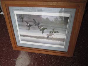 lot 20 image: Framed and numbered Les Kouba print...